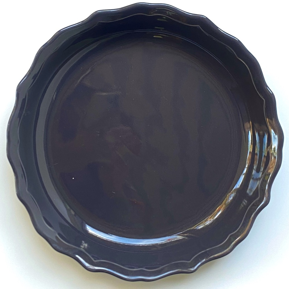 Matceramica Quiche Pie Baking Dish, Gray-Blue